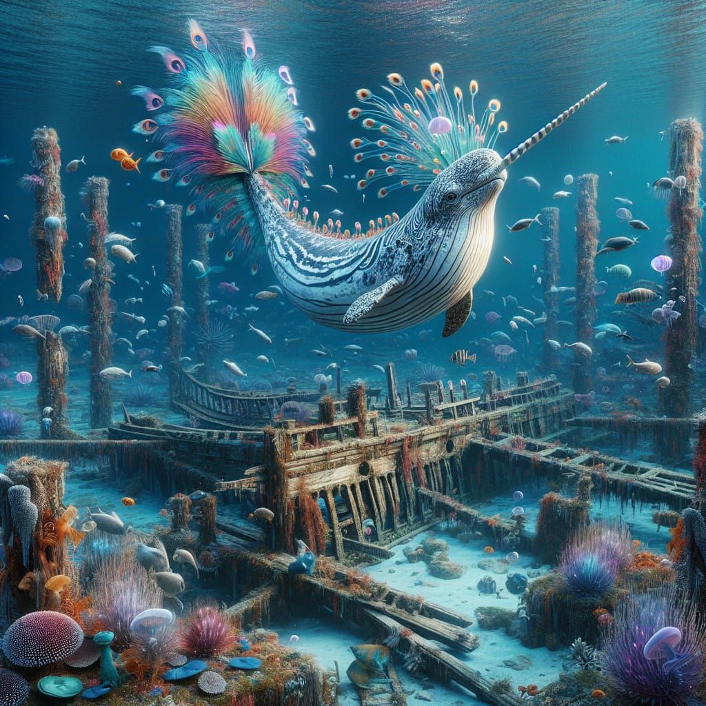 Narwhal / Zebra / Peacock