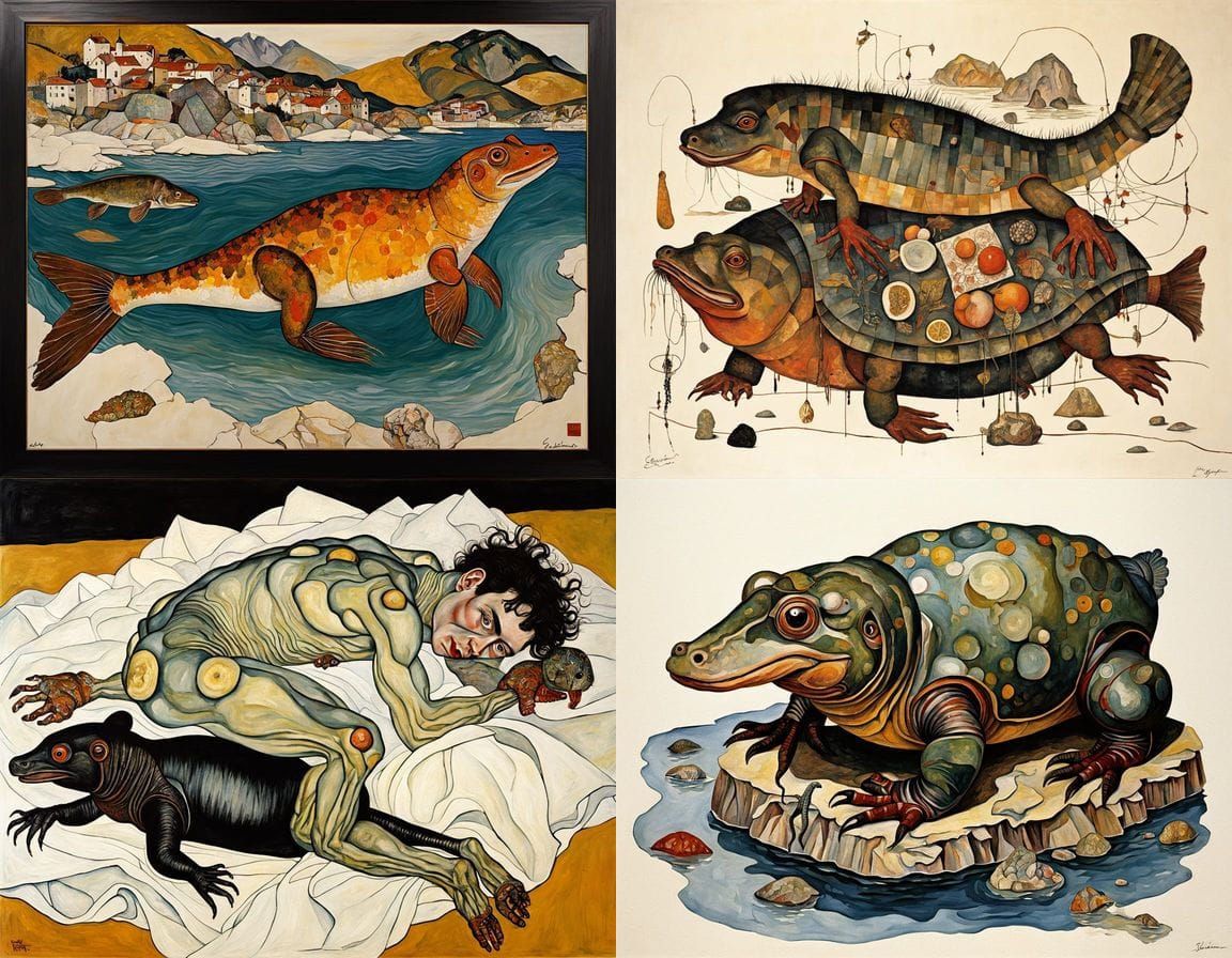 Futuristic Fantasy Creatures in Deep Color