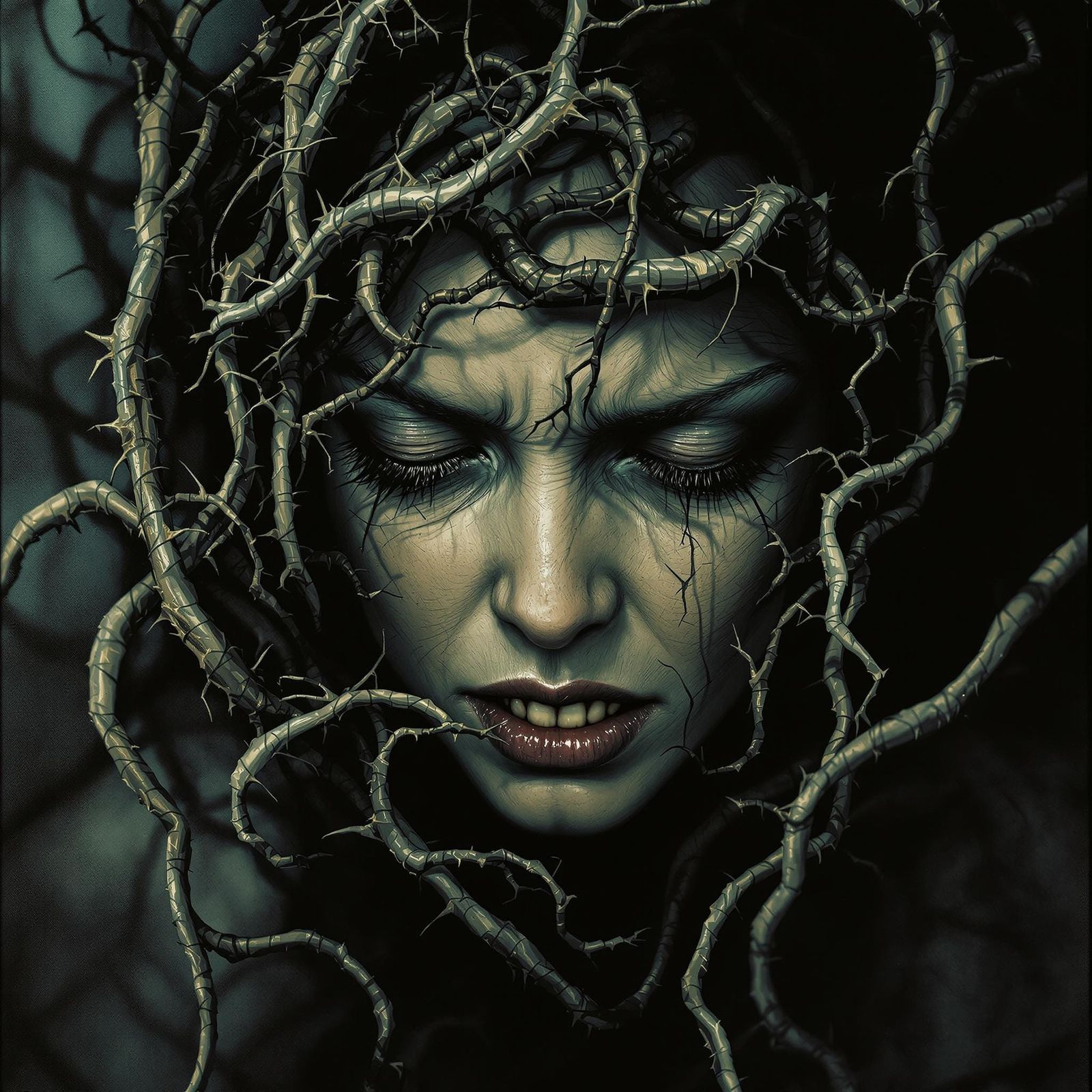 Soul Trapped in Ego's Thorns