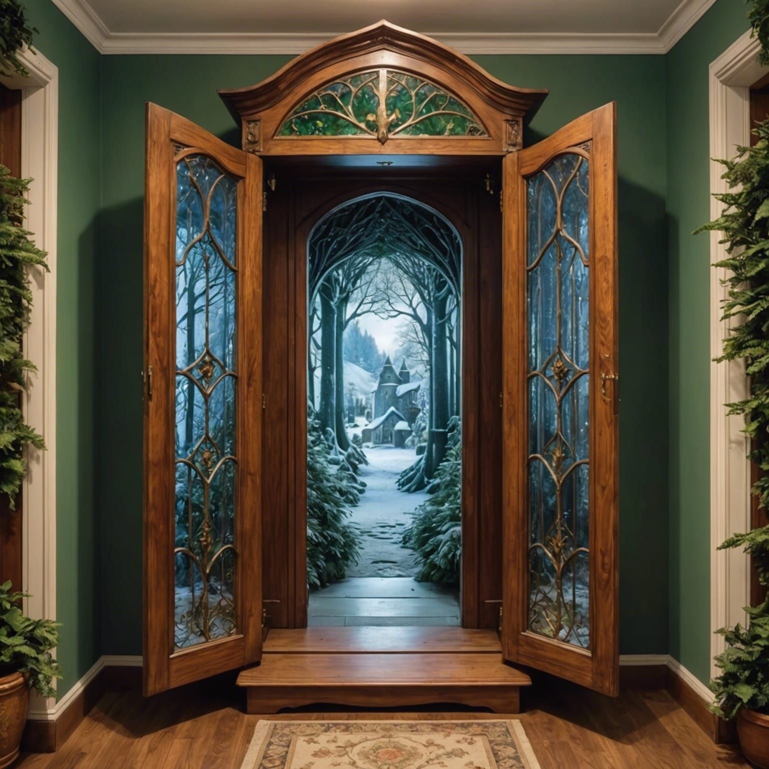 Entrance to Narnia Through a Wardrobe