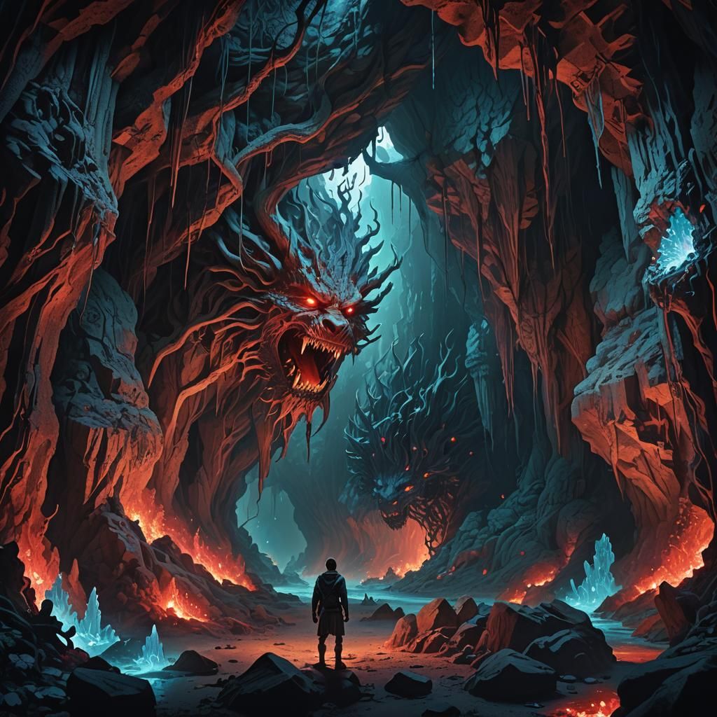 Tourist Encounters Beast in Crystal Cave