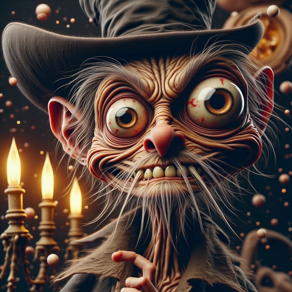 Ebenezer Scrooge: A Haunting Victorian Illustration