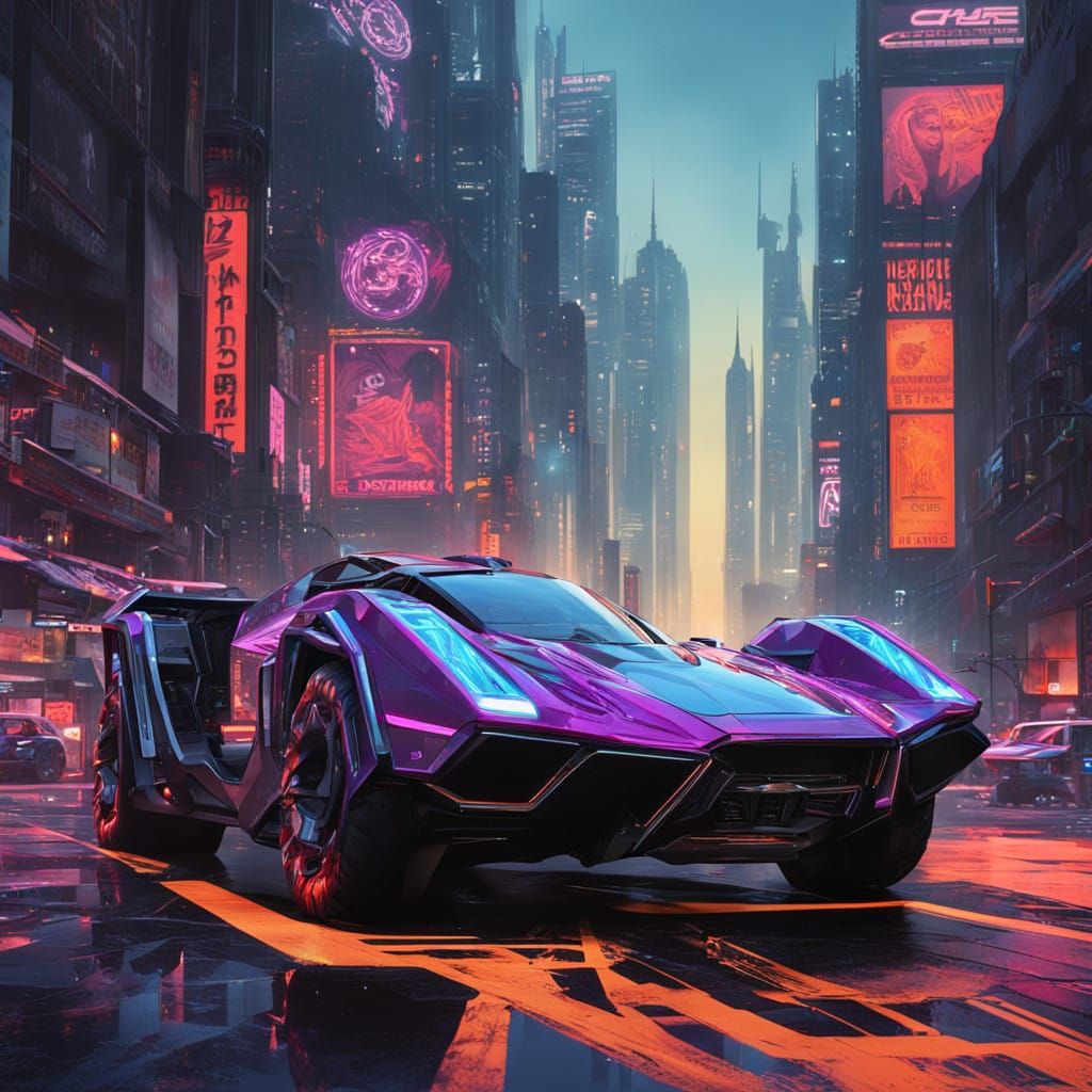 Aerodynamic All-Terrain Vehicle of 6246: Sci-Fi Concept in C...