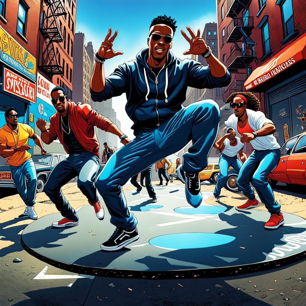 Breakdancing Super Energy in the Bronx: Comic Art