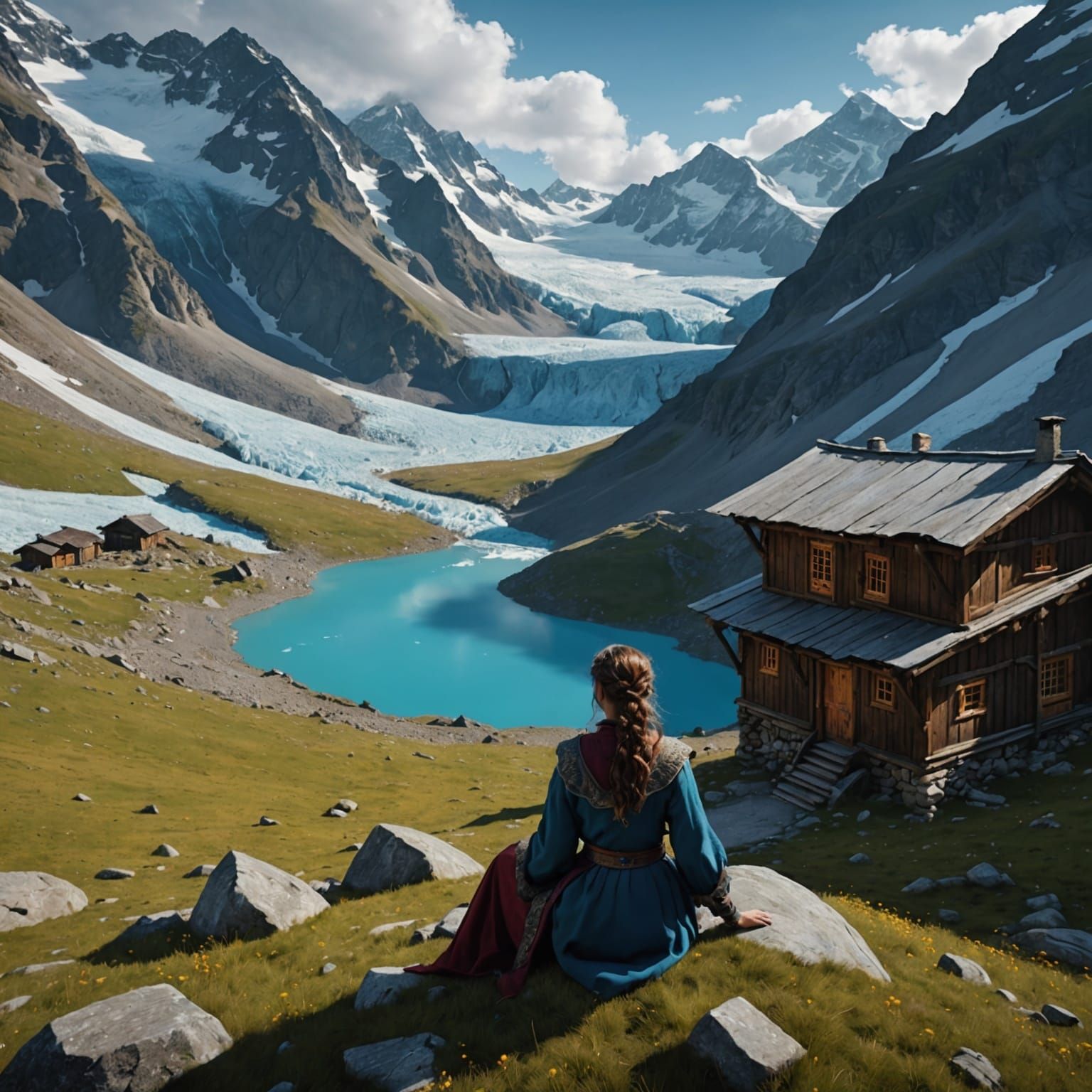 Glacier View: Turmoil in a Fantasy Landscape