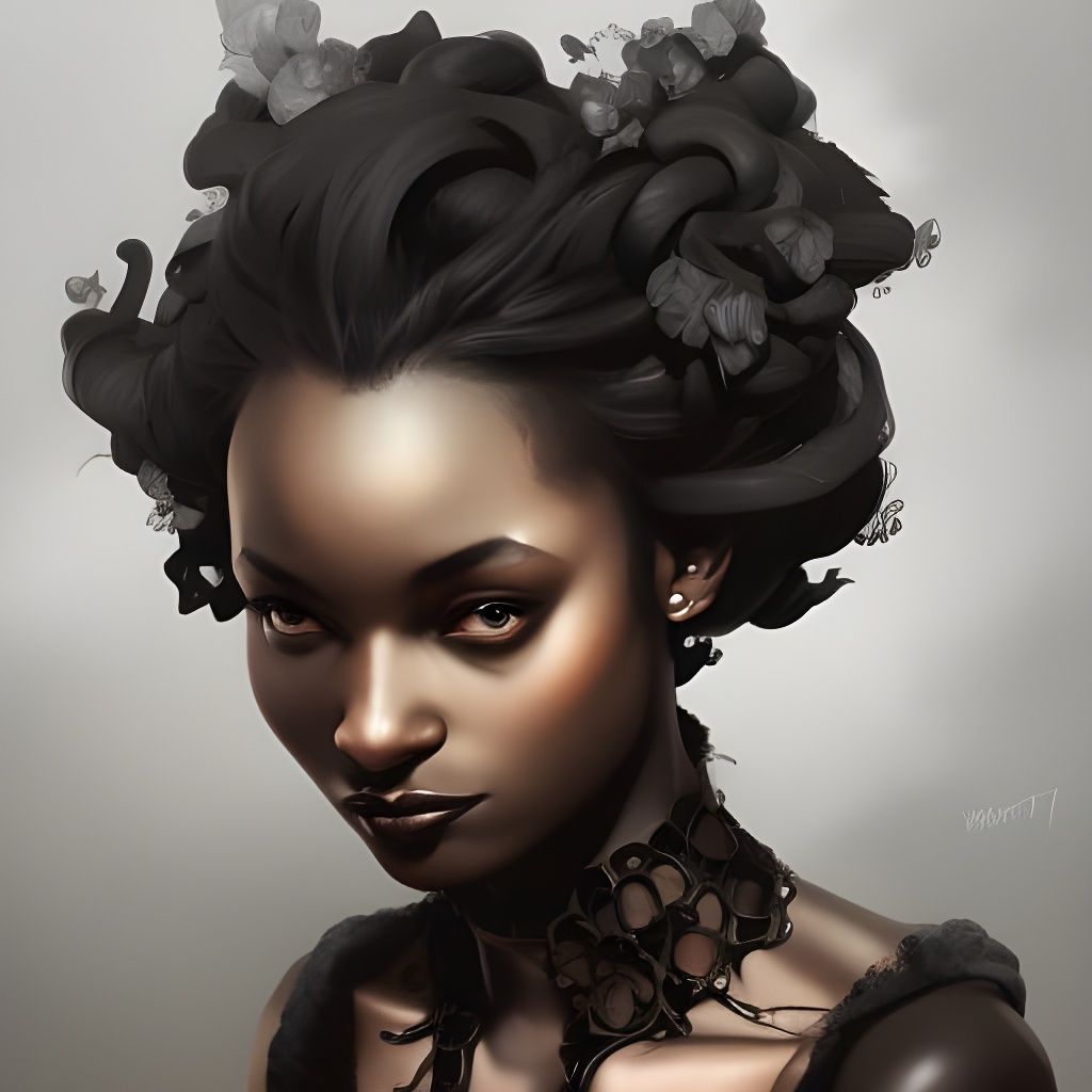 Detailed Portrait of a Gothic Girl in Unreal Engine