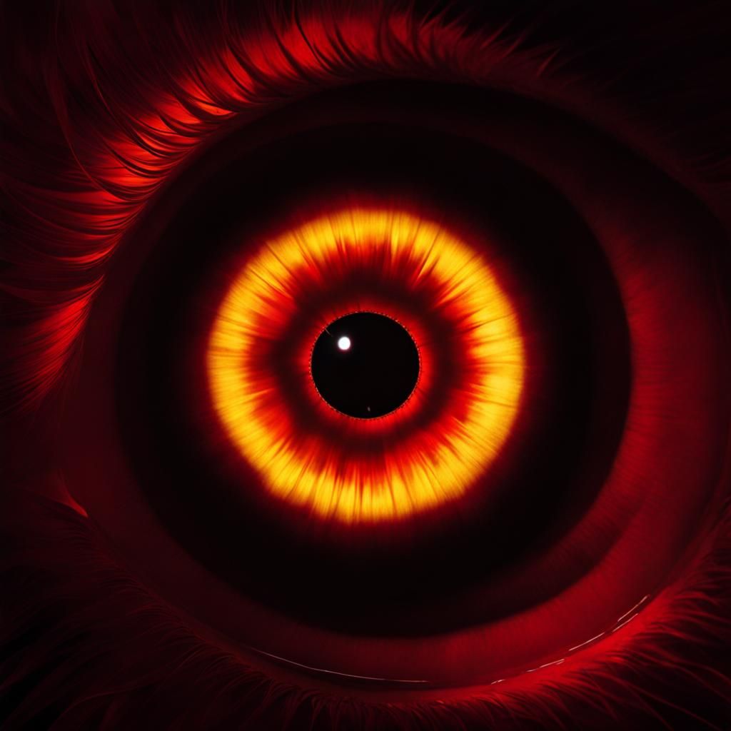 Surreal Crimson Eye Dominates the Sky