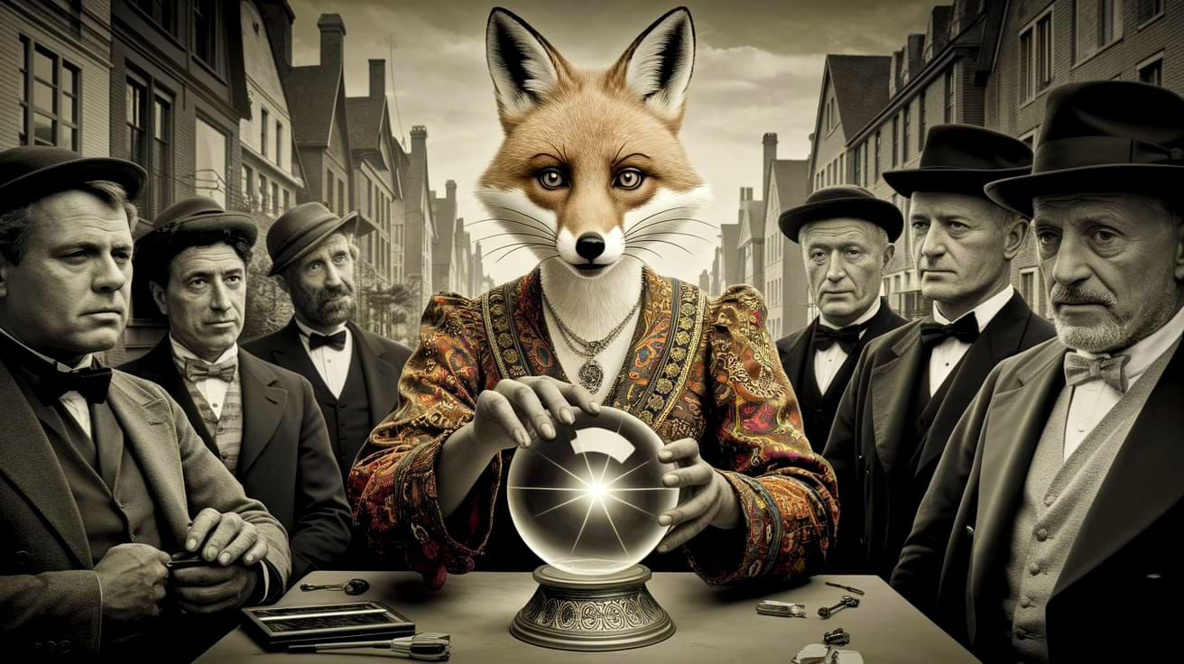 In the old-fashioned way, predicting stock prices