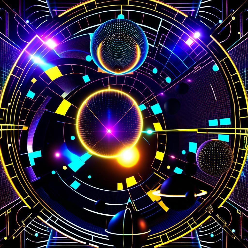 Holographic 3D Schematic of Space Coordinates