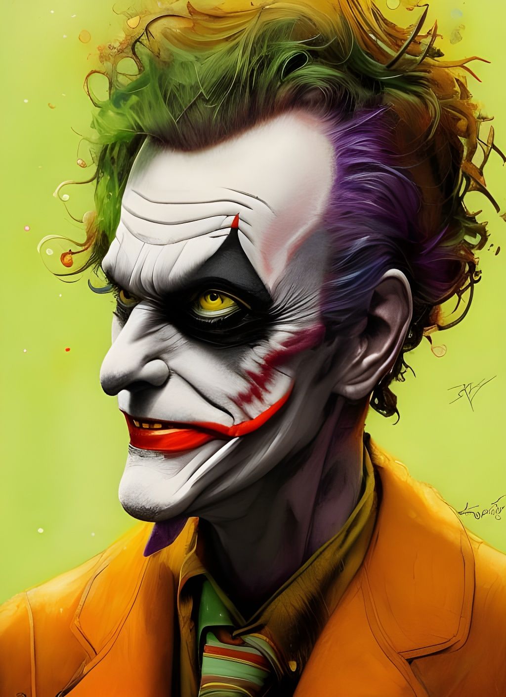 Crayon Caricature of Joker as Album Art