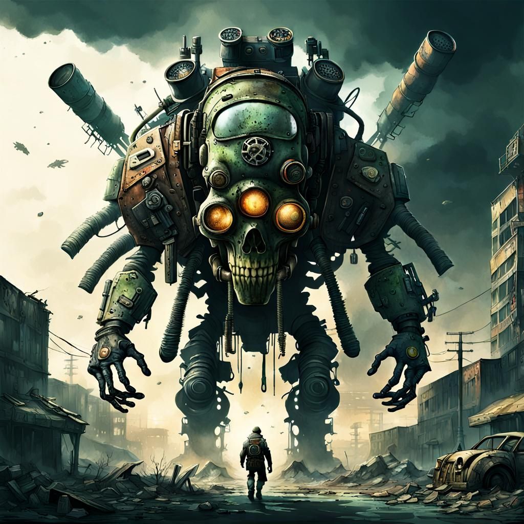 Post-Apocalyptic Biopunk Landscape