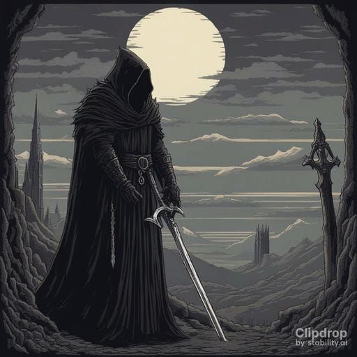 Eerie Nazgul Depicted in AI-Generated Image