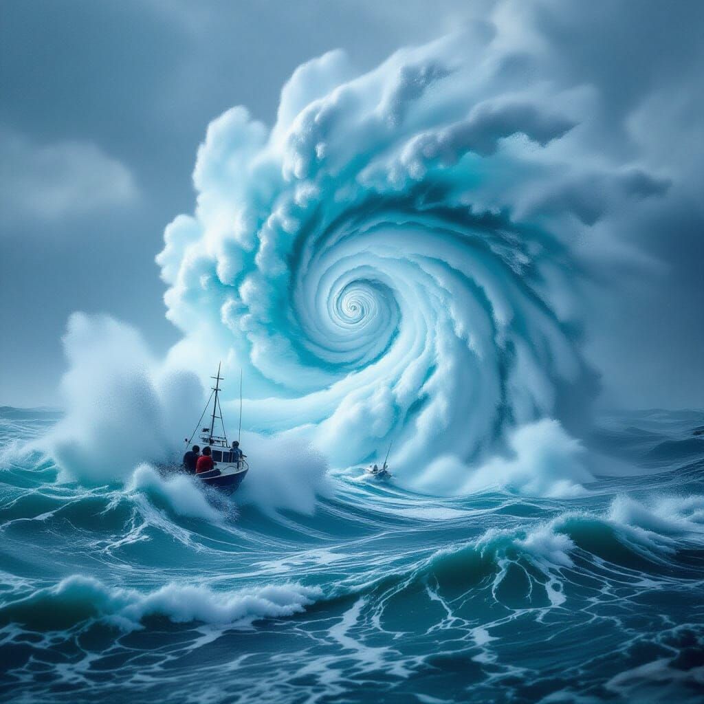 Monster Hurricane Swirling Destruction