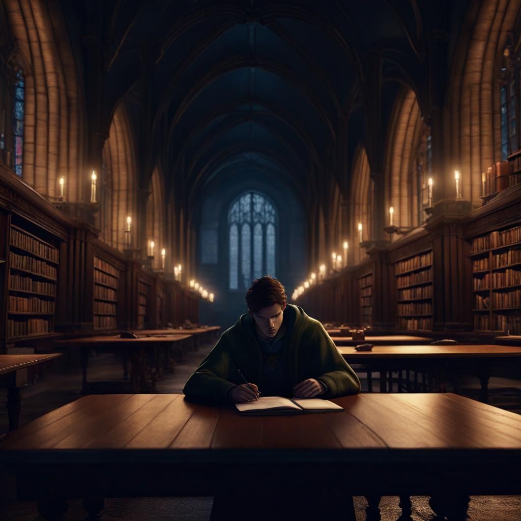 Night Study at Trinity University Library
