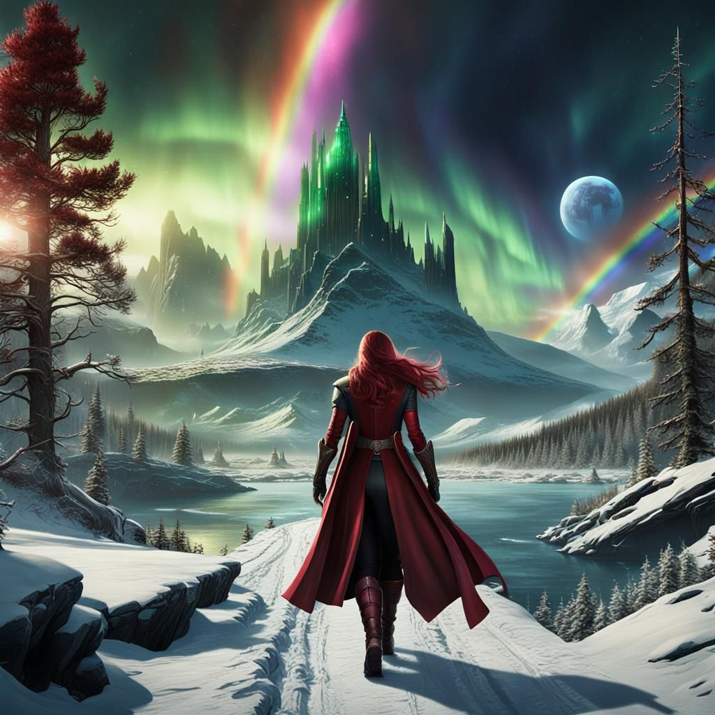 Deadpool, Scarlet Witch, and Vikings on Bifrost