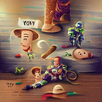 Toy Story AI Image Rendering