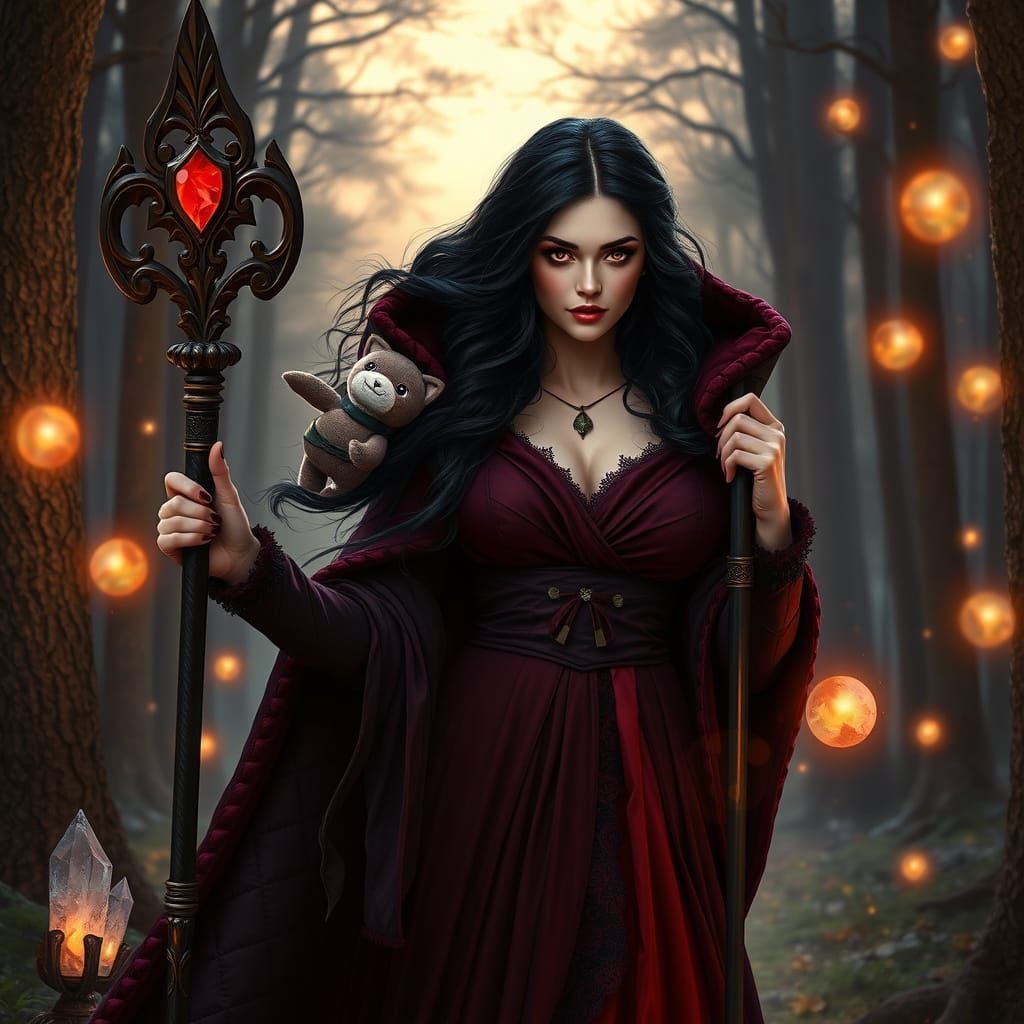 Lulu in Mystical Forest, Dreamy Ethereal Style