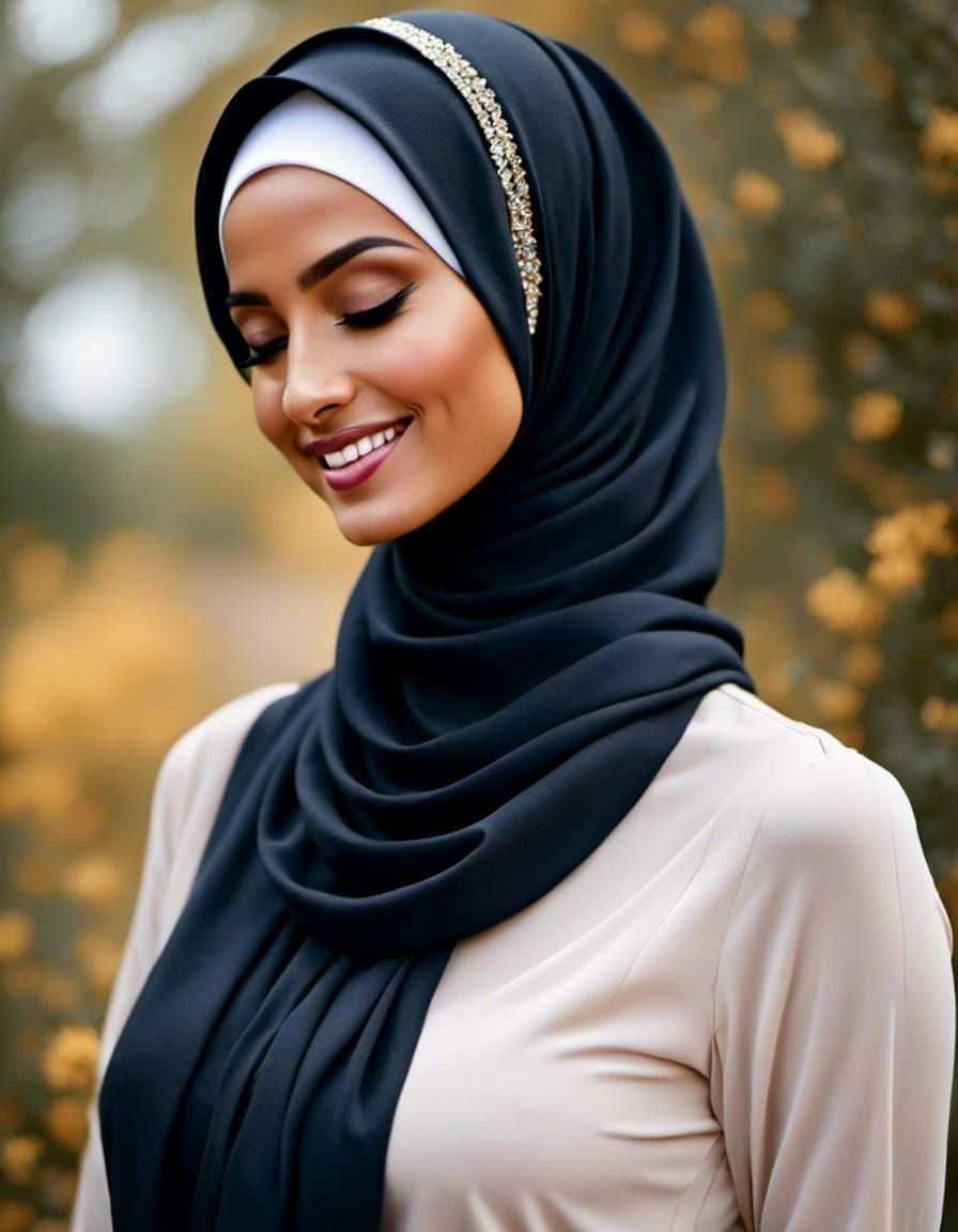 Beautiful Woman in Hijab Portrait