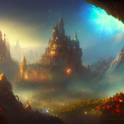 Magical Kingdom in a Bubble, Fantasy Concept Art