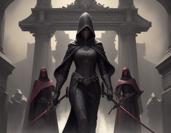 Ethereal Dark Fantasy Warrior