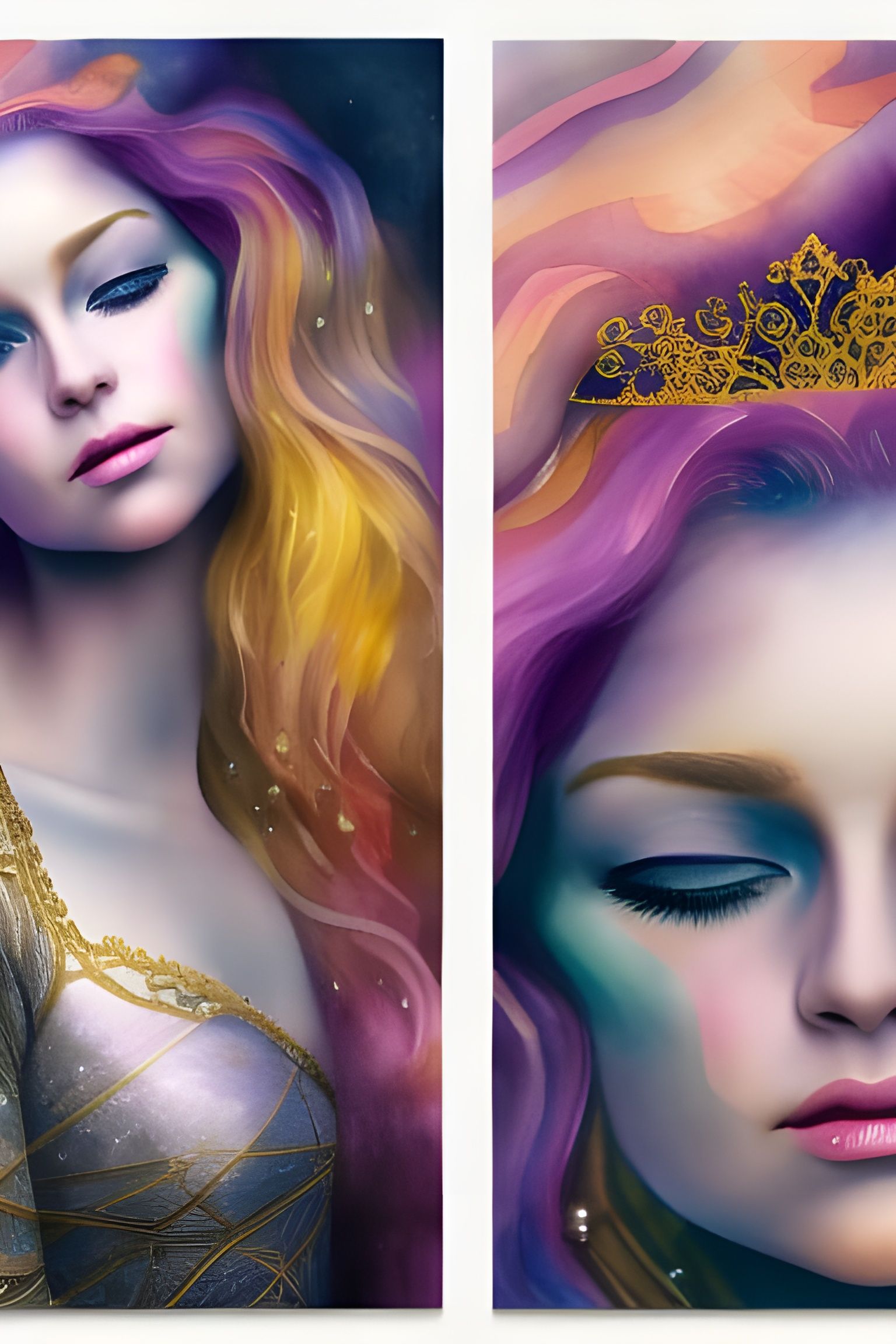 Watercolor Portrait of a Princess²