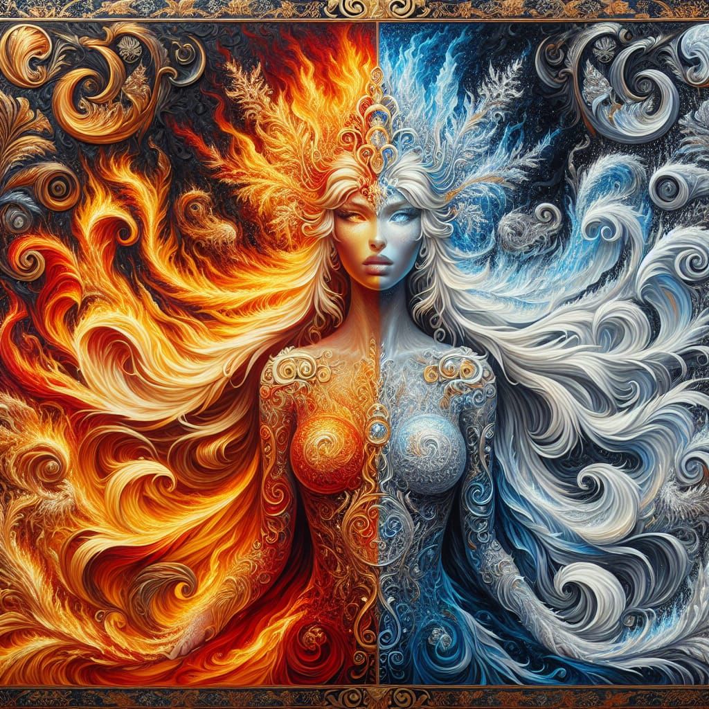 Ethereal Princess of Fiery Frost