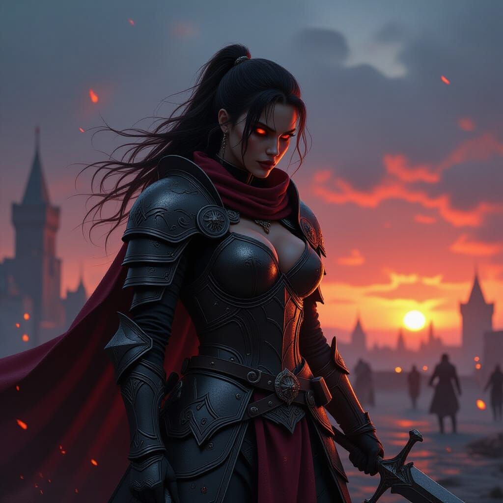 Muddy Demon Knight in Epic War Scene