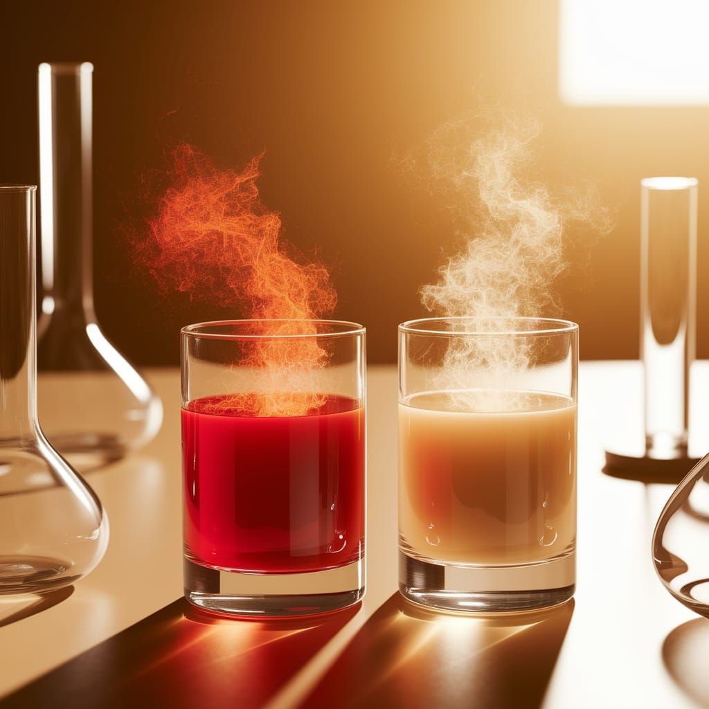 Red and Beige Noble Gases in Laboratory Setting