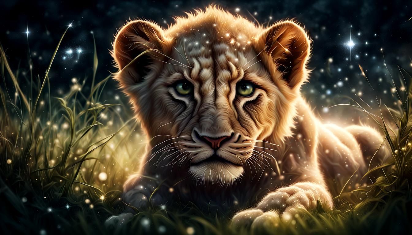 The young king of beasts