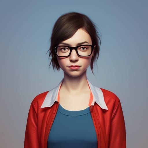 Aubrey Plaza as Daria: 3D Animated Portrait