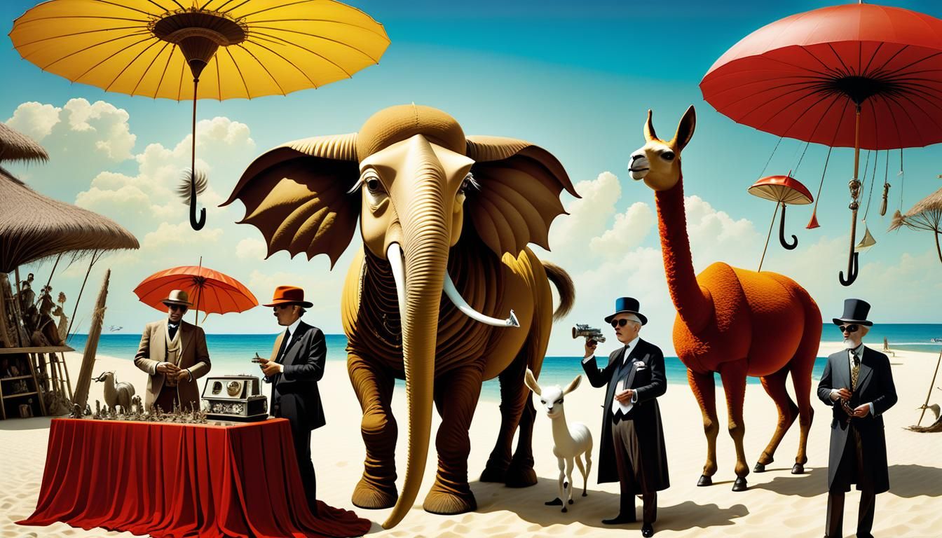 Surreal Beach Conference on Dr. Moreau's Island