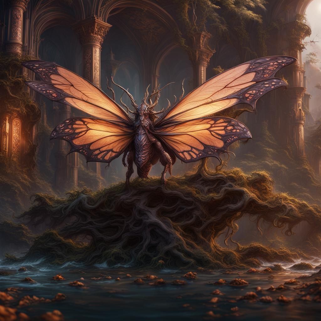 Fantastical Metamorphosis in Detailed Matte Painting
