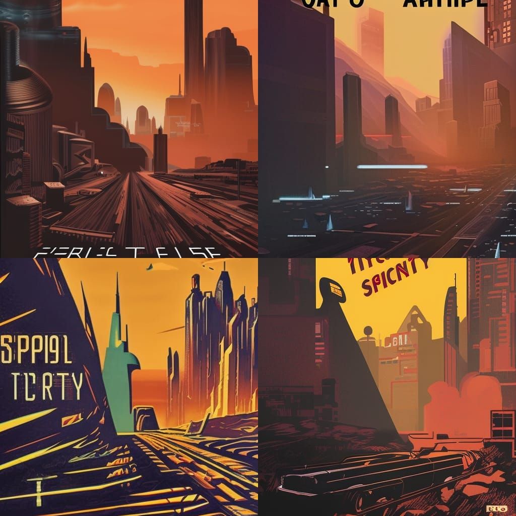 Dystopian Sci-Fi Advertisement Poster