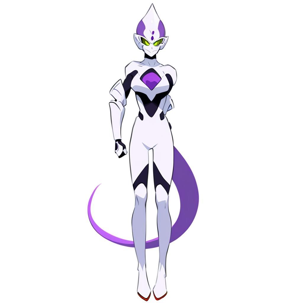 Attractive Frieza Race Character in a Light Style