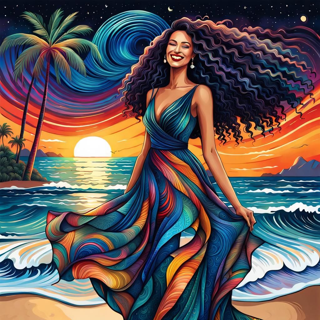 line art sureal wallpaper