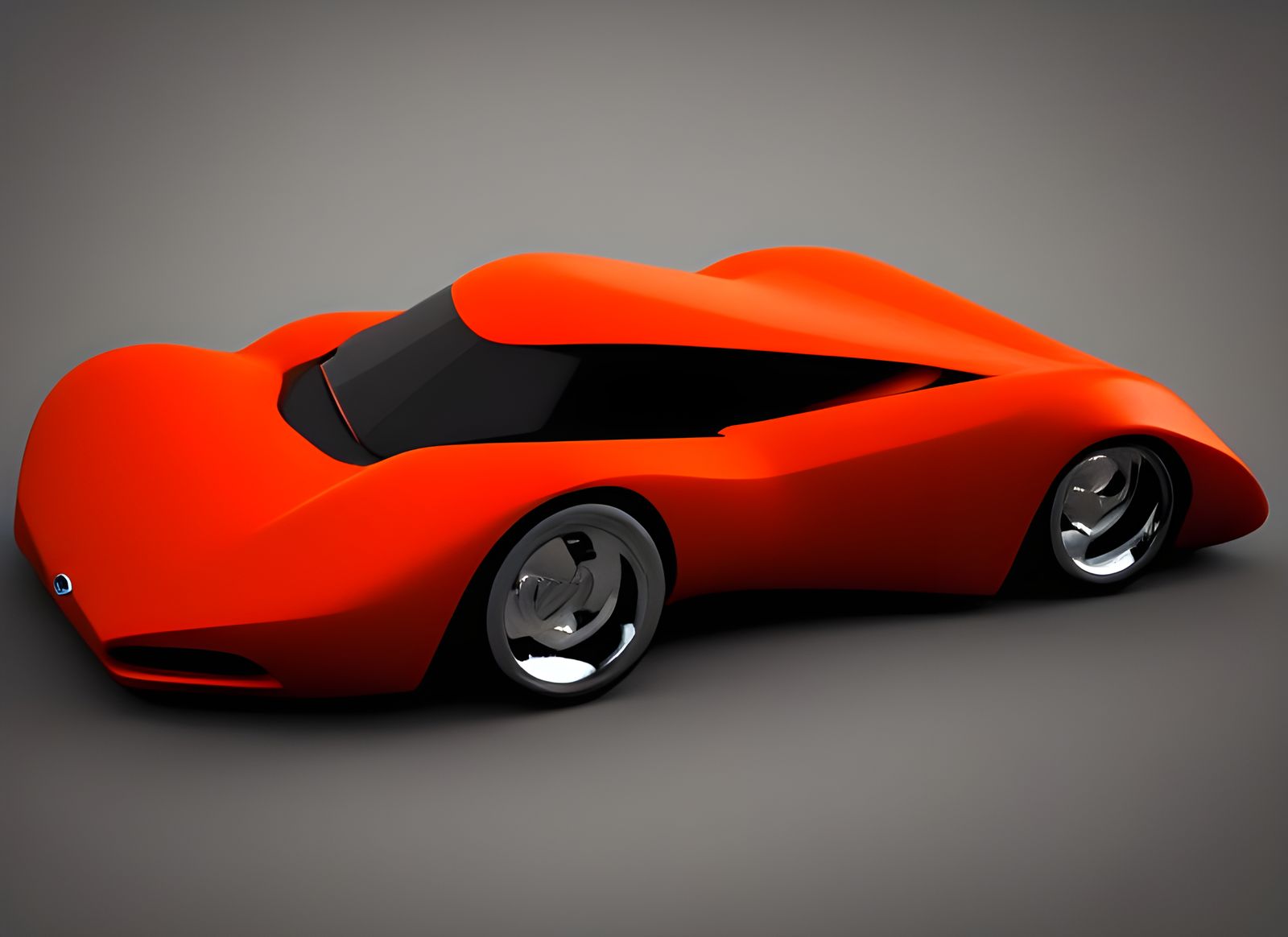 Sleek Modern Car in Photorealistic Style