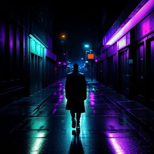 Ethereal Cityscape at Night