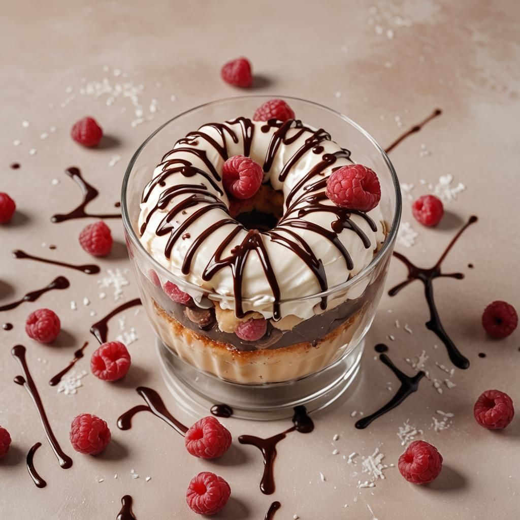 Delicious Donut Still Life in Pastel Colors