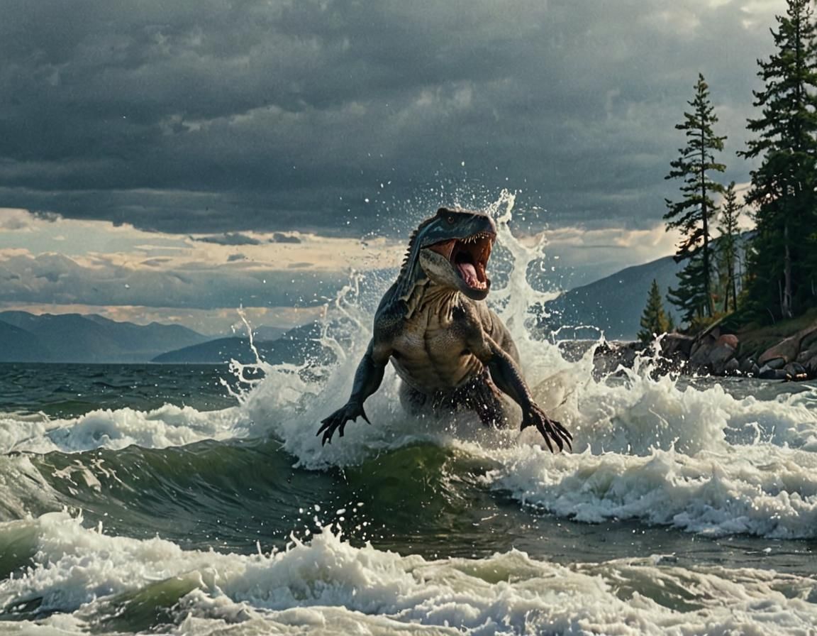 Cinematic View of Baikal Lake, Russia