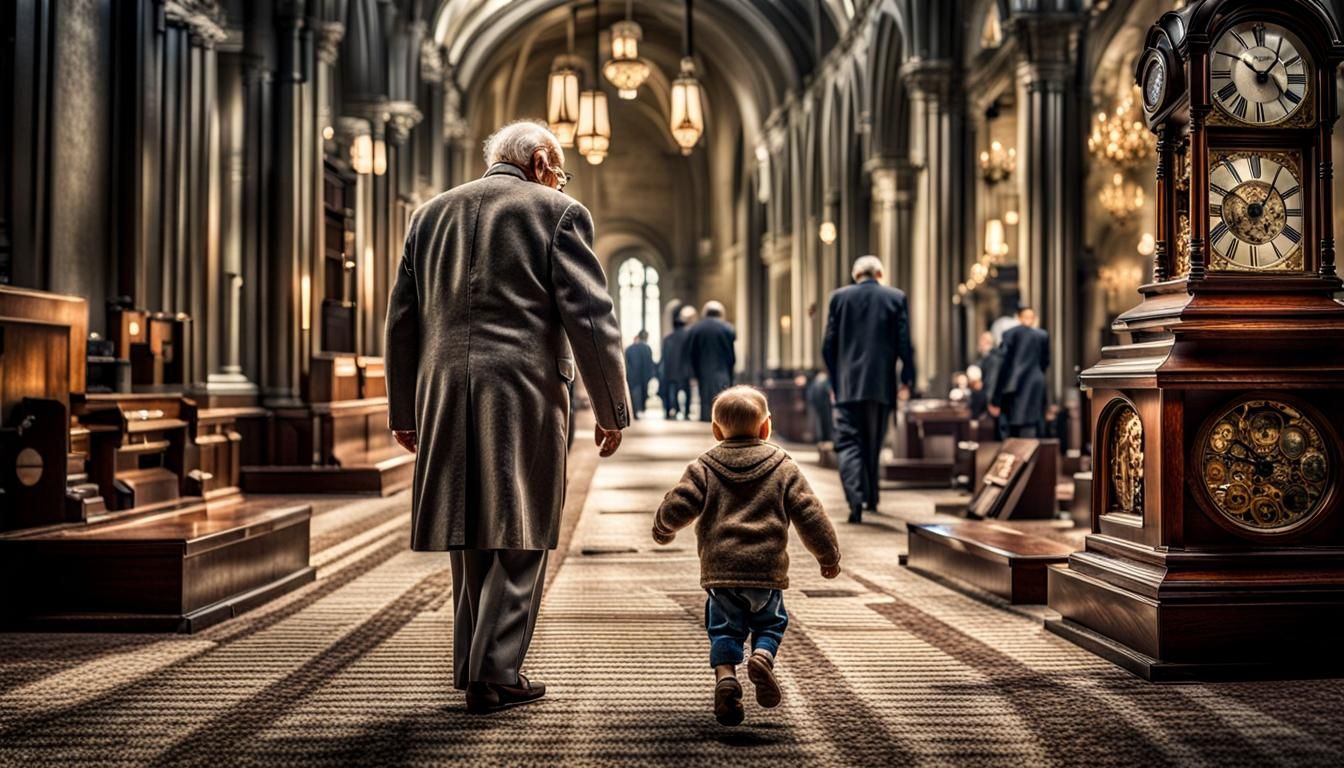 Baby to Old Man: Hyperrealistic Aging Sequence