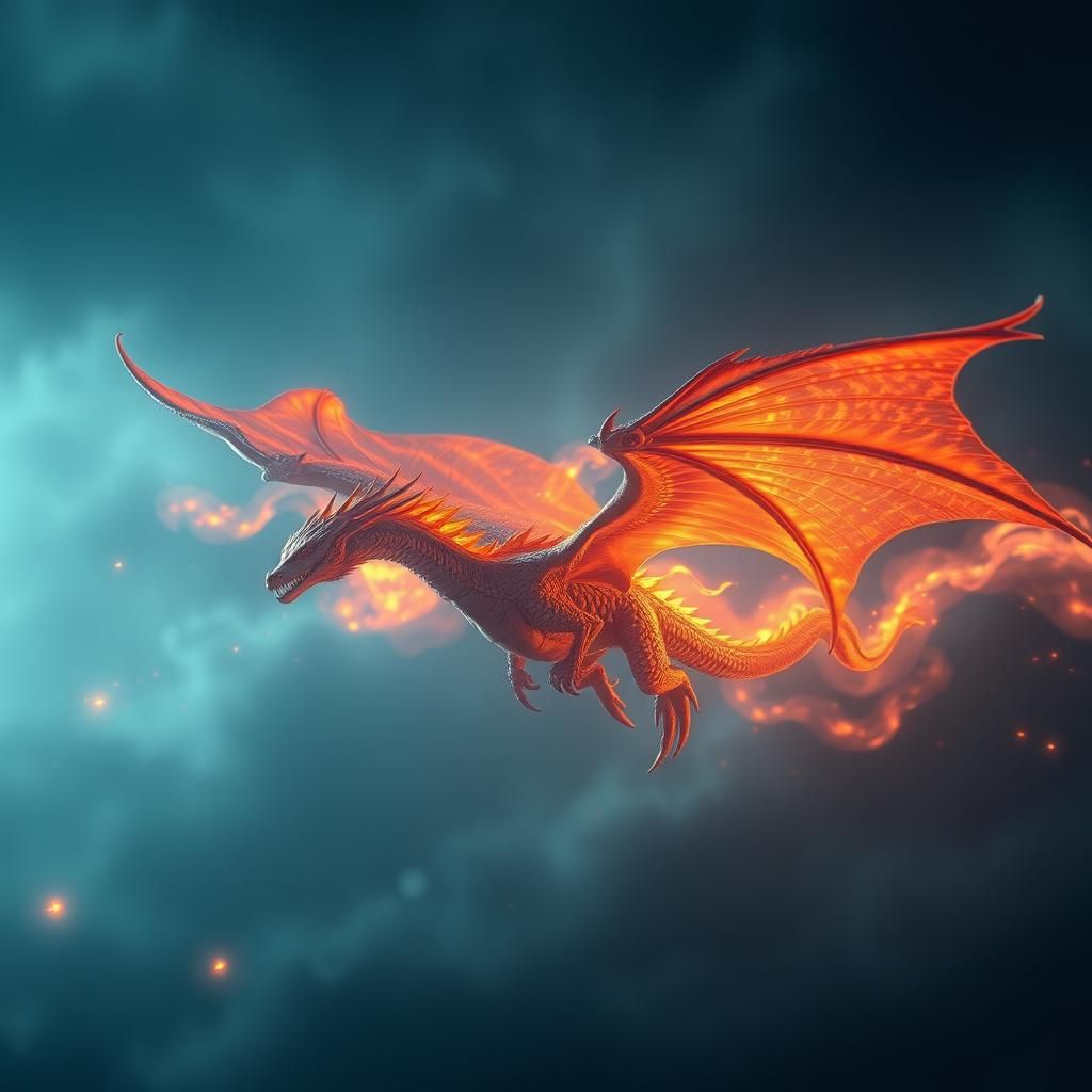 Dragons in Flight in a Biomechanical Style