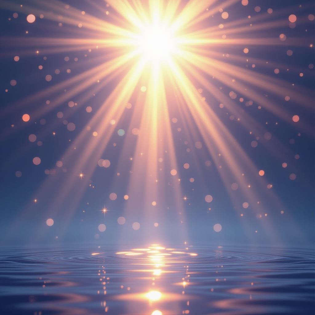 Celestial Canopy With Dazzling Sunlight Beams