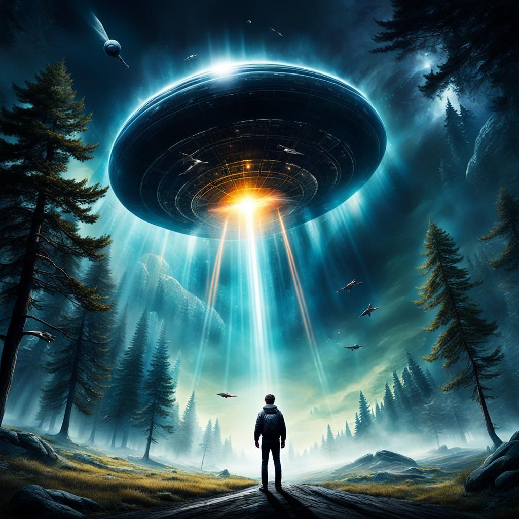 UFO Encounters: Creative Portraits in Fantastic Landscapes