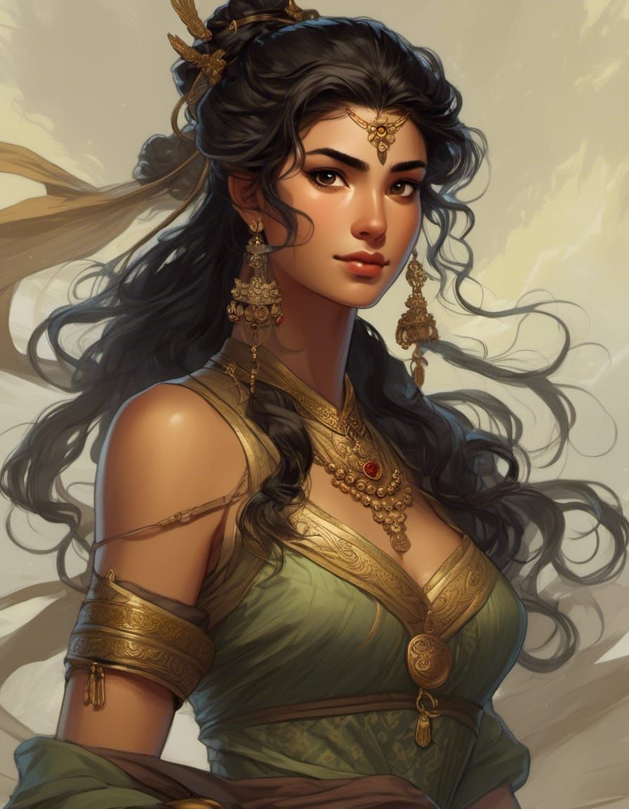 Young Woman Portrait: Worshipper of Mitra