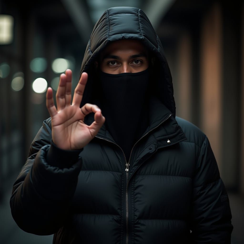 Tough Urban Portrait in Gritty Style