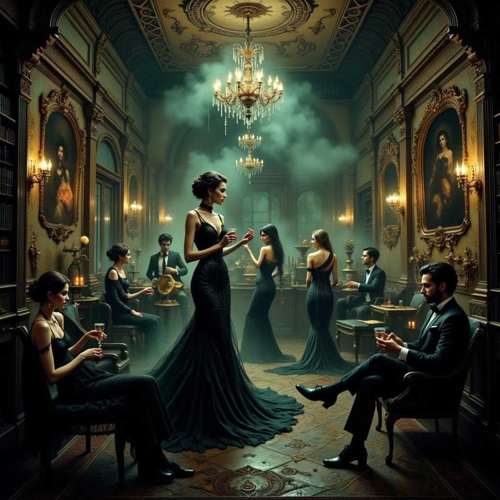 Eerie Speakeasy with Spectral Jazz Band