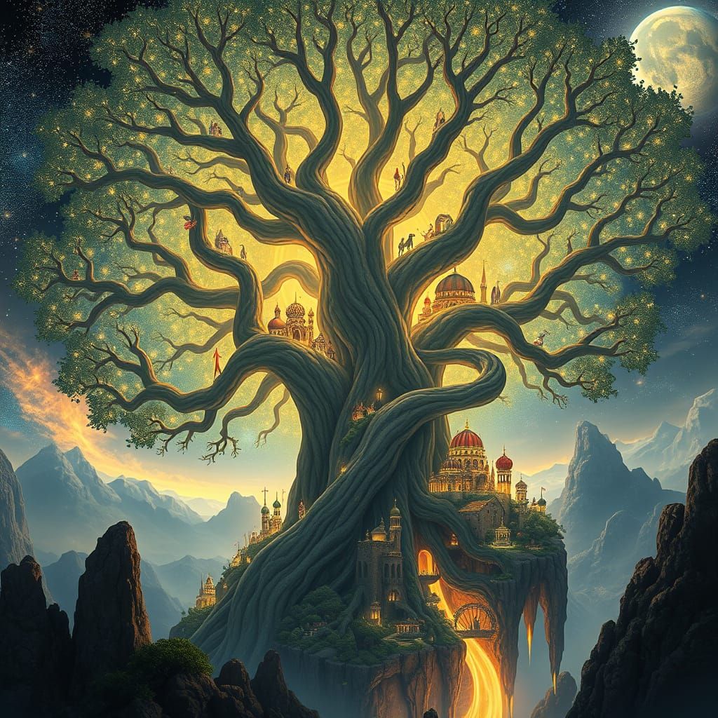 Ethereal Cosmic Arboreal Metropolis