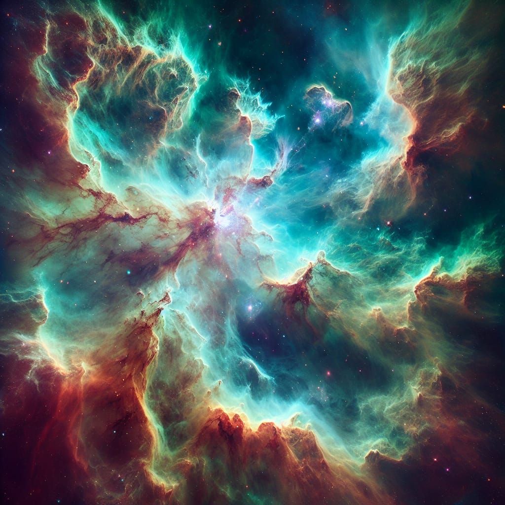 Cosmic Dreamscapes Inspired by 19th-Century Symbolism and Sc...