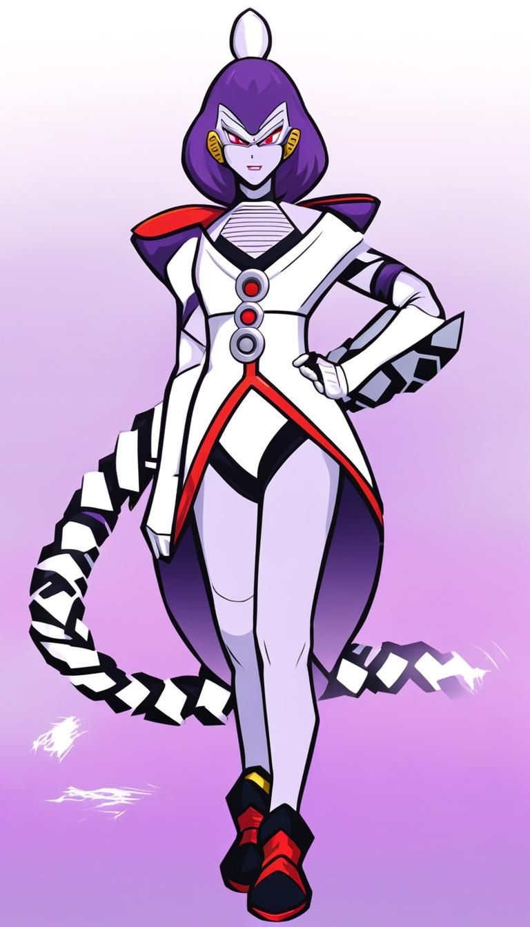 Attractive Frieza Race Character in a Light Style