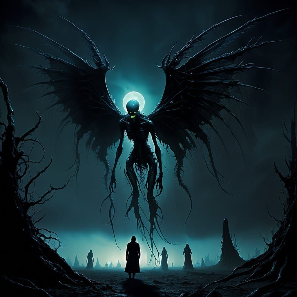 Eldritch Horror in Dark, Iridescent Wings